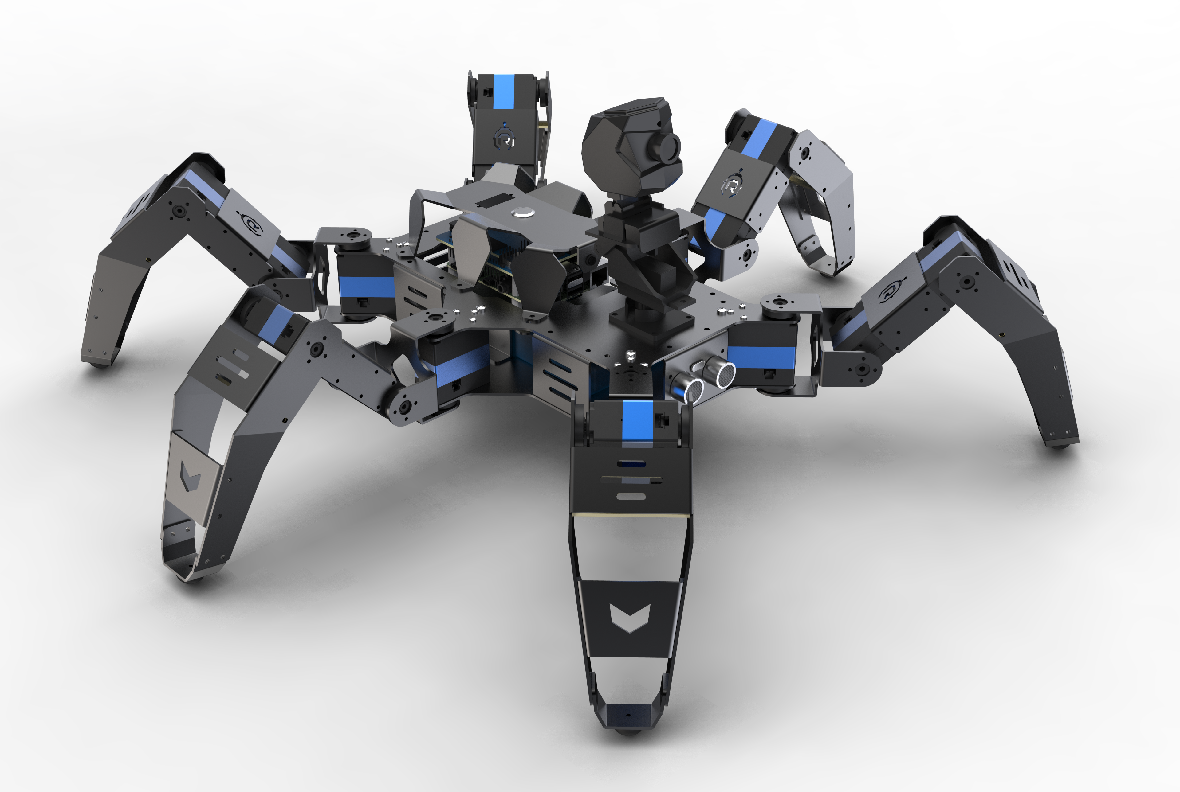 XR Hexapod R1 树莓派AI六足仿生机器人